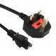 3 Prong Style Big UK Notebook Power Cord , 1.5M 