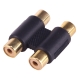 2 RCA Female to Female Connector
