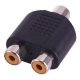 RCA Female to 2 RCA Female Adapter