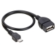 Micro USB 5 Pin Male to USB 2.0 AF Cable, Length: 30cm