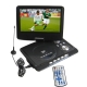 9.5 inch TFT LCD TV/DVD with 270 degree rotatable display, Support USB Port, Card Reader and Games, Built in Rechargeable Battery