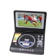 7.5 inch TFT LCD Screen Portable DVD with Card Reader & USB Port， Support DVB-T TV & Game & 180 Degree rotating function