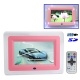 7 inch 4 Blue LED Lights Digital Picture Frame with Remote Control (Pink)