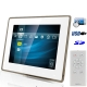 8 inch Touch Key 800x600 Digital Photo Frame (PF8055), White