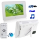 7 inch Digital Picture Frame with Remote Control Support SD / MMC / MS Card and USB , White (7002W)