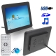 9.7 inch Digital Picture Frame with Remote Control Support SD / MMC / MS Card and USB , Black (9007B)