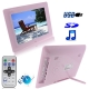 8 inch Digital Picture Frame with Remote Control Support SD / MMC / MS Card and USB , Pink (801)