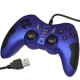 USB 12 Button Double Shock Game Pad, Plug and Play, (Blue)