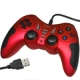 USB 12 Button Double Shock Game Pad, Plug and Play, (Red)