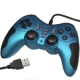 USB 12 Button Double Shock Game Pad, Plug and Play, (Baby Blue)