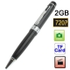 720P Mini DV Hidden Spy Pen with Motion Detection / Video Recording / Photo Shooting / Sound Recording function, Support TF Card, Built in 2GB memory, Recording resolution: 1280x720 pixels (Silver)