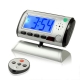 EU Plug Mini Spy Clock Security 640*480 Hidden DV Camera Motion Detector, with 1.8 inch LCD Screen (Back), Support TF Card, up to 32GB, Black