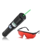 Hardcover Edition Strong Power Green Light Laser Pointer with Protection Glasses, Max Output: <3000 (Adjustable Focal Length and Can Light The Matches)