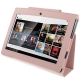 Leather Case with Holder for Sony S1 (Pink)
