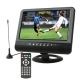 9.5 inch TFT LCD color Analog TV with wide view angle, Support SD/MMC Card, USB Flash disk, AV In/AV Out, FM Radio function