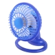 Plastic Mini USB Desk Fan, 360 Degree Rotate (Blue)