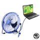 Metal Series Mini USB Fan, 360 Degree Rotate (Blue)