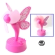 Mini Butterfly Style Fan (USB / Battery Power Supply), Magenta