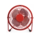 Metal Series Mini USB Fan, 360 Degree Rotate (Red)