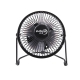 Metal Series Mini USB Fan, 360 Degree Rotate (Black)