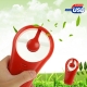Ultra-quiet Mini USB / Battery Fan with Stand (Red)