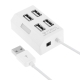 4 Ports USB 2.0 HUB Plug and Play With Anti Dust Cup (White)