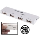 Hi-Speed 4 Ports USB 2 0 Hub with Ruler (White)