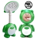 Cartoon Panda 10 LED Desk Lamp with Mirror (USB Powered), Green