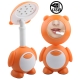 Cartoon Panda 10 LED Desk Lamp with Mirror (USB Powered), Orange