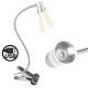 1 x 3W USB LED Table Lamp with Clip and Switch (Warm White)
