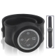 Silicon Quartz Snap Sport Wrist Watch (Black)