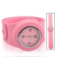 Silicon Quartz Snap Sport Wrist Watch (Pink)