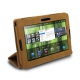 Leather Case with Holder for Blackberry PlayBook (Khaki)