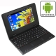 EPC 701 Black, 7.0 inch Android 2.2 Version Notebook Computer with WIFI, Support SD / MMC Card, CPU: VIA WM8650, 600MHz