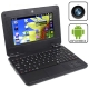 EPC-702D Black, 7.0 inch Android 2.2 Version (Support Flash 10.1) Notebook Computer with WIFI, 0.3 Mega Pixels Camera, Support SD / MMC Card, CPU: VIA WM8650, 600MHz