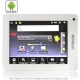 A816 White, 8.0 inch Touch Screen Android 2.2 (Support Flash 10.1) aPad Style Tablet PC with WIFI, 1.3 Mega pixels Camera, Support Mini HDMI Output and TF Card up to 16GB, 270 Degree Menu Rotate, CPU: Samsung S5PV210 (ARM CortexTM-A8), 1.2GHz