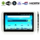 Q7 White, 7.0 inch Capacitive Touch Screen Android 2.3 aPad Style Tablet PC with WIFI, 1.3 Mega Pixels Front Camera, 4GB NAND Flash, 360 Degree Menu Rotate, CPU: Amlogic ARM Cortex A9, 800MHz