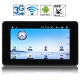 R703G Black, 7.0 inch Touch Screen Android 2.1 Version aPad Style Tablet PC + GPS Navigation with WIFI, Built-in 3G Module (WCDMA 2100MHz) & GSM 850 / 900 / 1800  / 1900MHz, FM Transmitter Function, 360 Degree Menu Rotate, CPU: RK2818, 600MHz