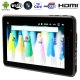 7.0 inch Capacitive Touch Screen Android 2.3 aPad Style Tablet PC with WIFI & Mini HDMI Output, 0.3 Mega pixels Camera, 8GB NAND Flash, 360 Degree Menu Rotate, CPU: Allwinner A10, 1.2GHz