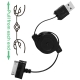 USB Retractable Data Cable for Samsung  Galaxy Tab 7 / P1000 / Galaxy Tab 10.1 / P7100 / Galaxy Tab 8.9 / P7300 / Galaxy Tab 10.1 / P7500/ P7510