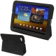 Leather Case with Holder for Samsung Galaxy Tab 7.7 / P6800 (Original Version), Black
