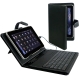 Leather Case with Mini USB Keyboard for S-WMC-0157, S-WMC-0162, S-WMC-0163, S-WMC-0164, S-WMC-0169, S-WMC-0176, S-WMC-0180, S-WMC-0181B, S-WMC-0182, S-WMC-0183, S-WMC-0197