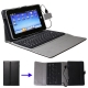 Leather Case with USB Silicone Keyboard for S-WMC-0155, S-WMC-0155R, S-WMC-0172, S-WMC-0173, S-WMC-0177
