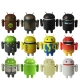 12 Pcs Android Robot Toy Set (12 pcs in one packaging, the price is for 12 pcs)