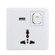 Wall Socket with USB Interface & Power Switch