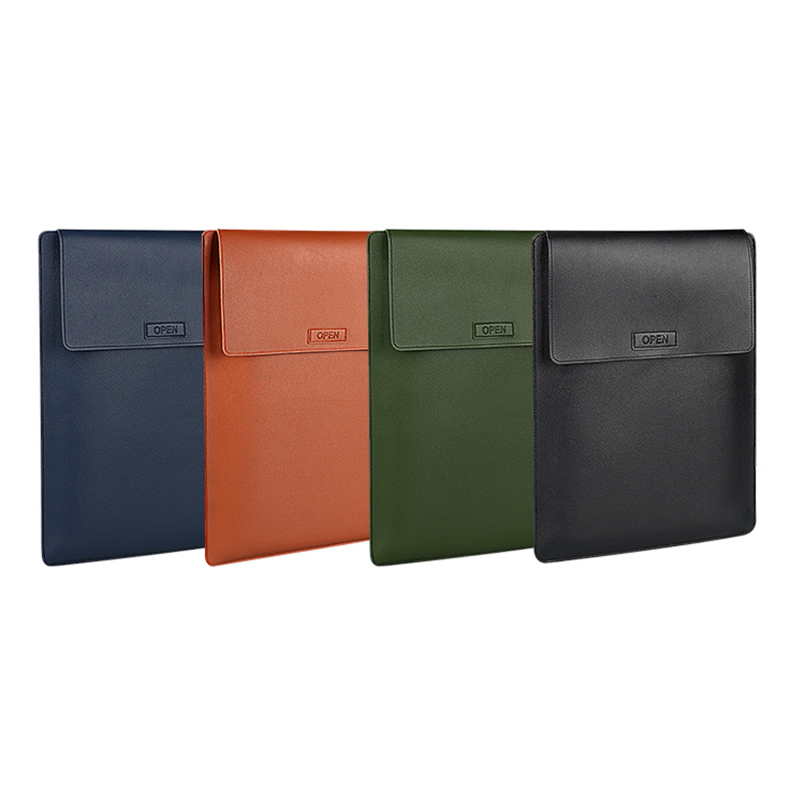 PU06 Sac pour ordinateur portable multifonctionnel 3 en 1 en PU, taille: 14,1-15,4 pouces (noir)_voghion.com