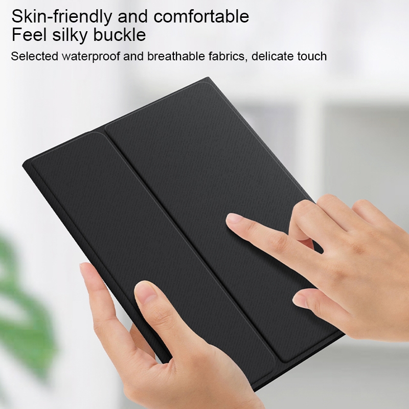 HK006D Square Keys Detachable Bluetooth Solid Color Keyboard Leather Tablet Case with Colorful Backlight & Holder for iPad mini 6(Dark Green)_voghion.com