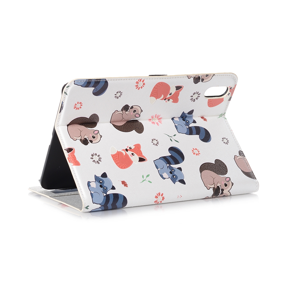 Fir iPad mini 6 Cartoon Muster Horizontal Flip Lieder Tablet Hülle mat Kaarteslots & Halter & Portemonnaie (Eechelen)_voghion.com