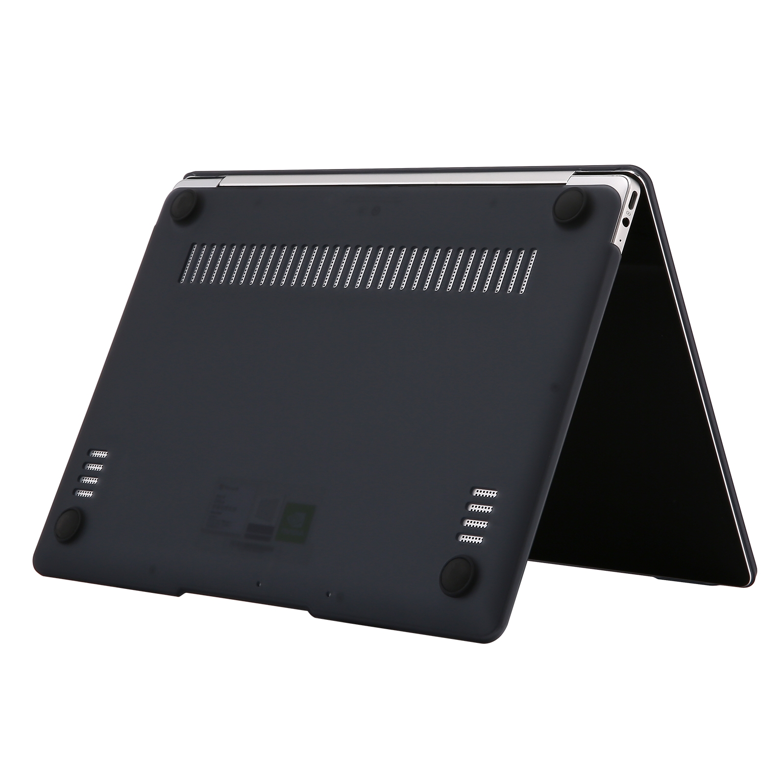 Skirtas „Huawei MateBook D 14“ / „MagicBook 14“ / „X14“ smūgiams atsparus matinis nešiojamojo kompiuterio apsauginis dėklas (juodas)_voghion.com