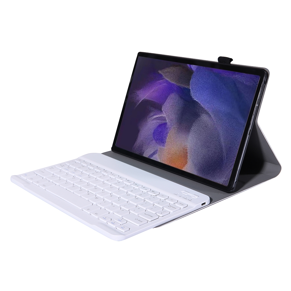 A08 Ultra-thin Bluetooth Keyboard Leather Case For Samsung Galaxy Tab A8 2021 SM-X205 / SM-X200(Rose Gold)_voghion.com